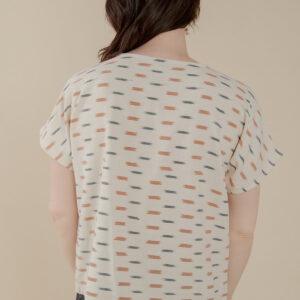 Dana Top - Ivory Ikat - Image 4