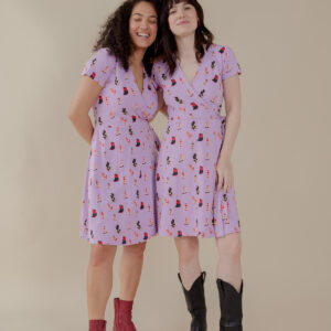 Katie Wrap Dress - Two Step Lavender - Image 5