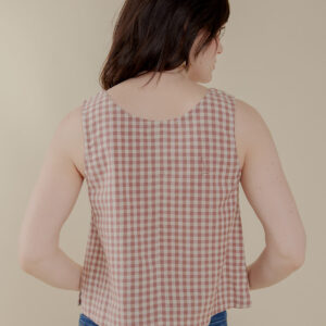 Neko Tank - Brown Gingham - Image 9