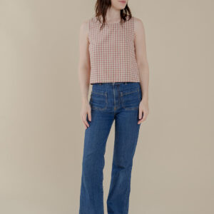 Neko Tank - Brown Gingham - Image 7