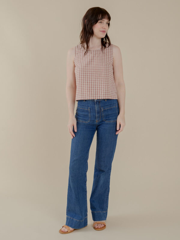 Neko Tank - Brown Gingham - Image 7