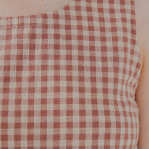 Neko Tank - Brown Gingham - Image 6