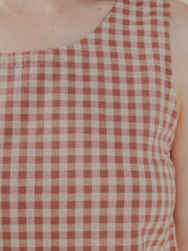 Neko Tank - Brown Gingham - Image 6