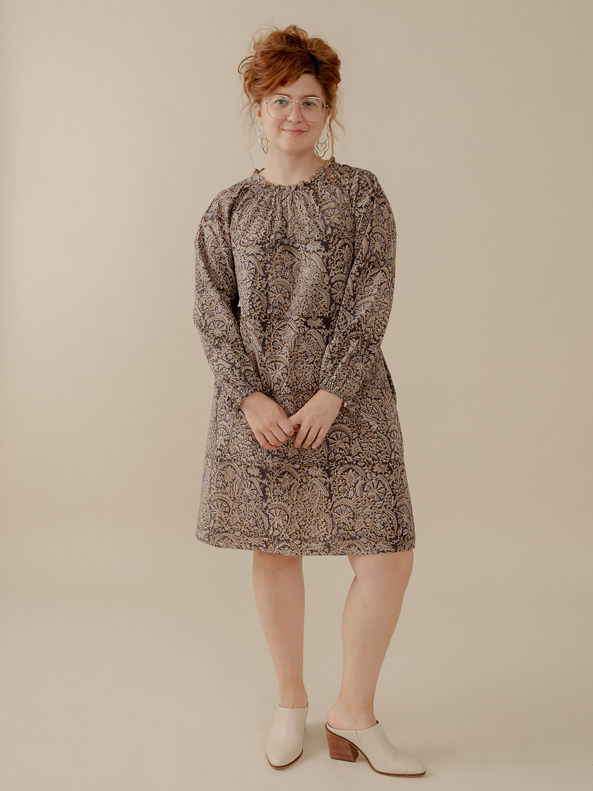 Yashvi Long Sleeve Dress - Midnight - Image 3