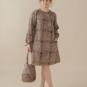 Yashvi Long Sleeve Dress - Midnight - Image 1