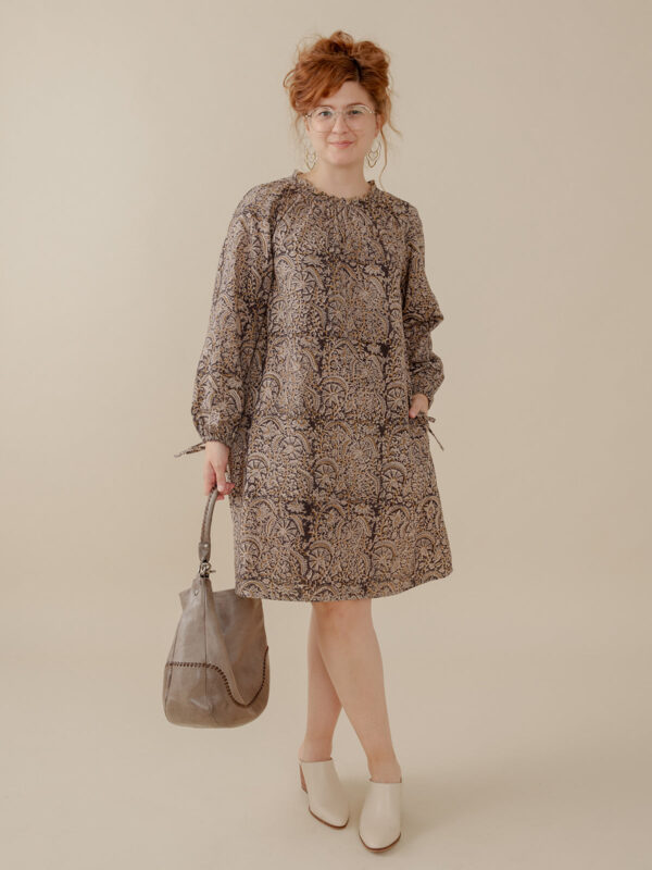 Yashvi Long Sleeve Dress - Midnight