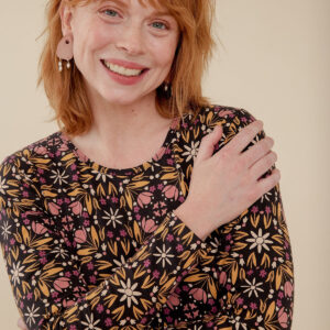 Mirah Tiered Dress - Mauve Tile - Image 2