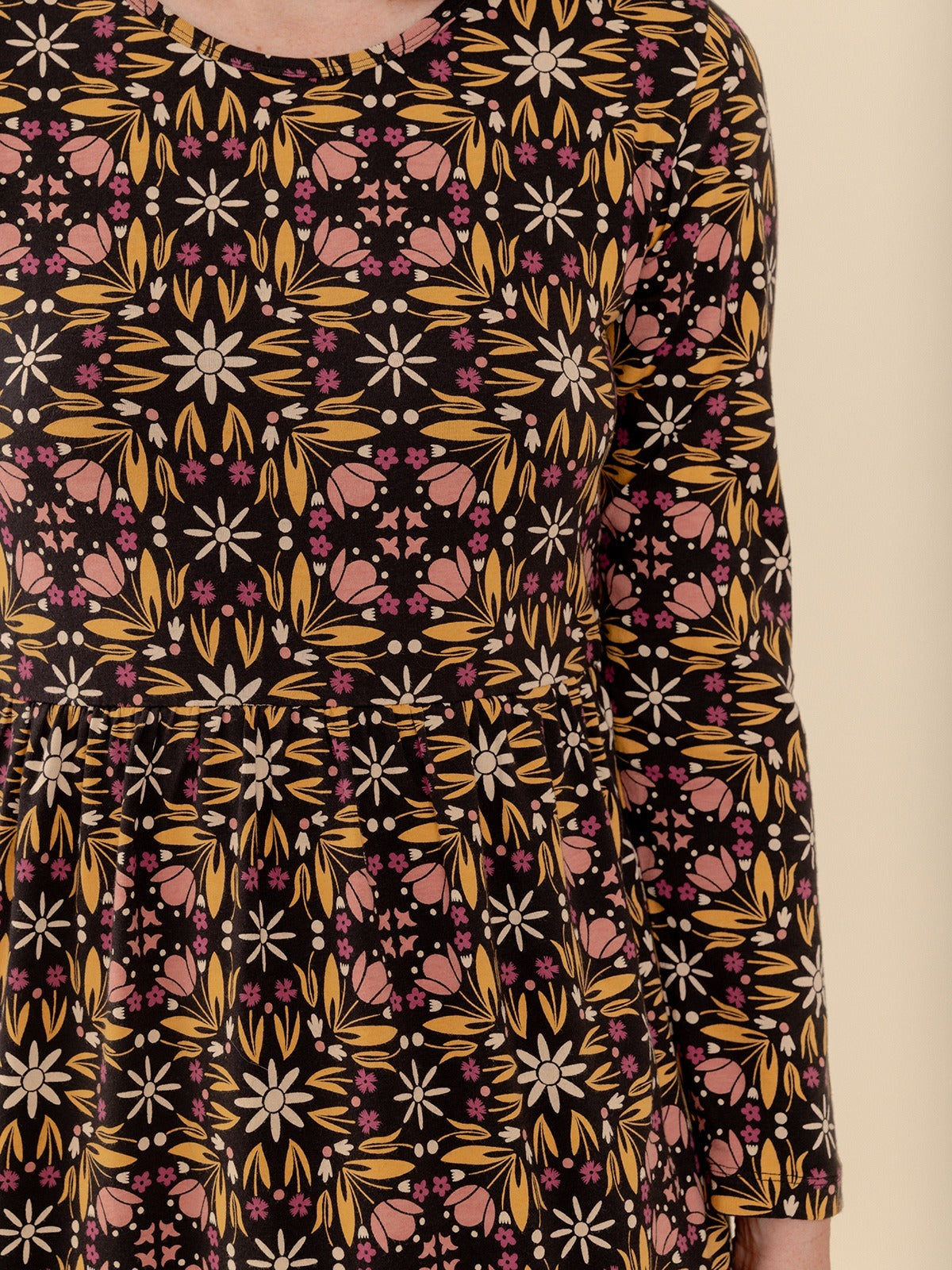 Mirah Tiered Dress - Mauve Tile - Image 5