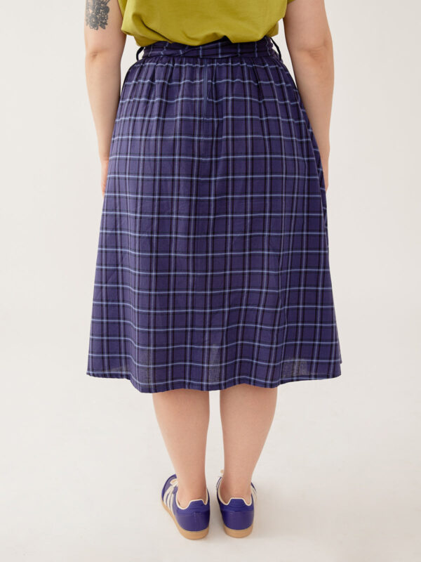 Laci Skirt - Indigo Plaid - Image 4