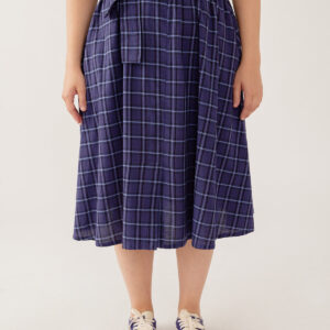 Laci Skirt - Indigo Plaid - Image 2