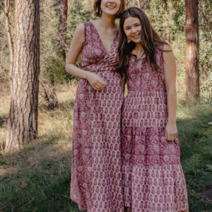 Bekka Maxi Dress - Magenta Vine Floral - Image 6