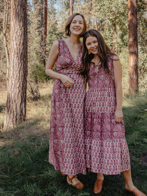 Bekka Maxi Dress - Magenta Vine Floral - Image 6